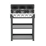 staylux fornello mobile 2 ripiani nero 5 fuochi 65cm 92h ean 8056244083134