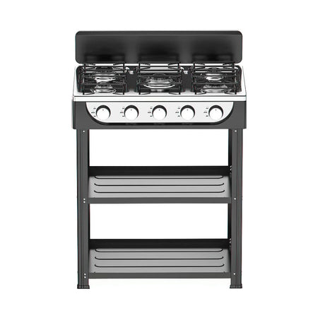 staylux fornello mobile 2 ripiani nero 5 fuochi 65cm 92h ean 8056244083134