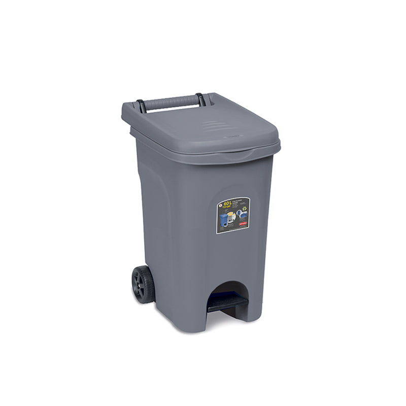 stefanplast bidone 60lt urban eco system grigio ean 8003507258013
