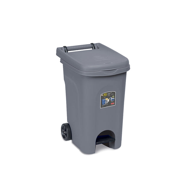stefanplast bidone 60lt urban eco system grigio ean 8003507258013
