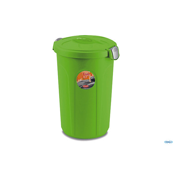 immagine-1-stefanplast-bidone-tom-46lt-445x40-h61-verde-silver-ean-8003507705074