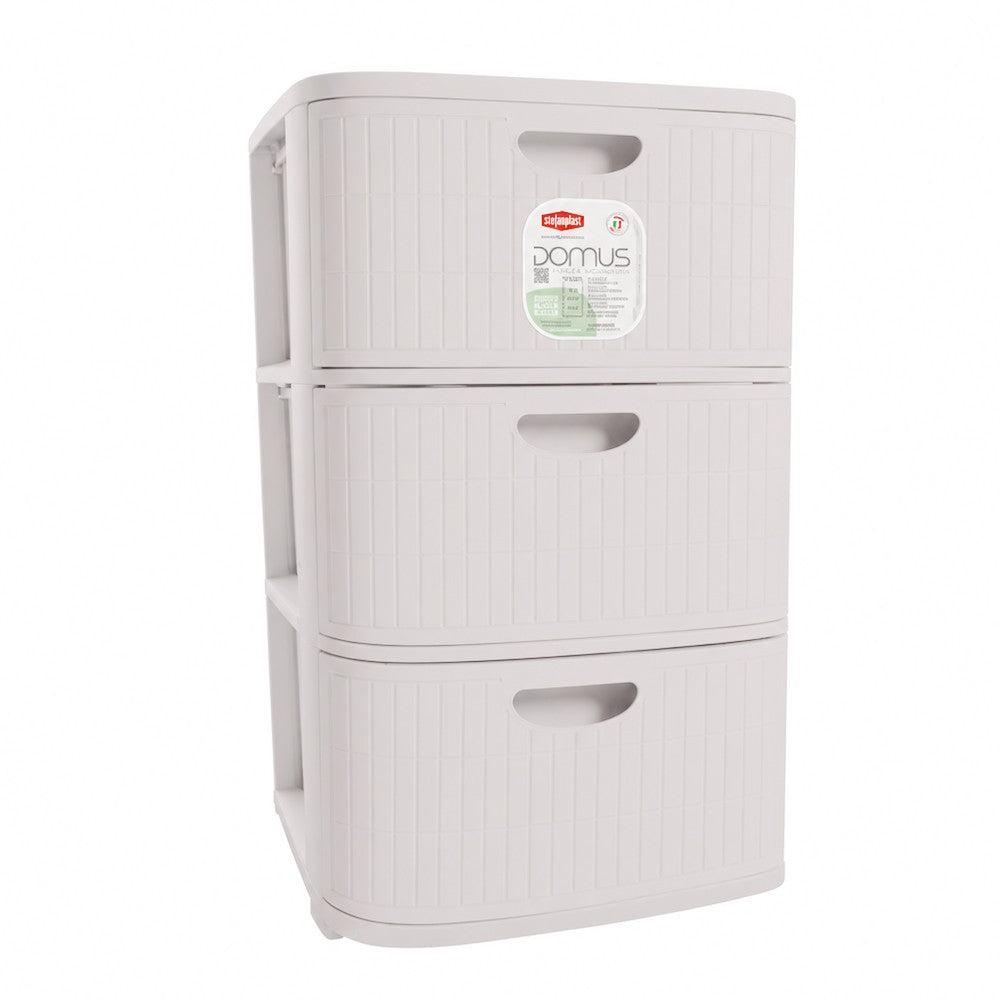 stefanplast cassettiera domus bianca 3 cassetti h60 ean 8003507906006