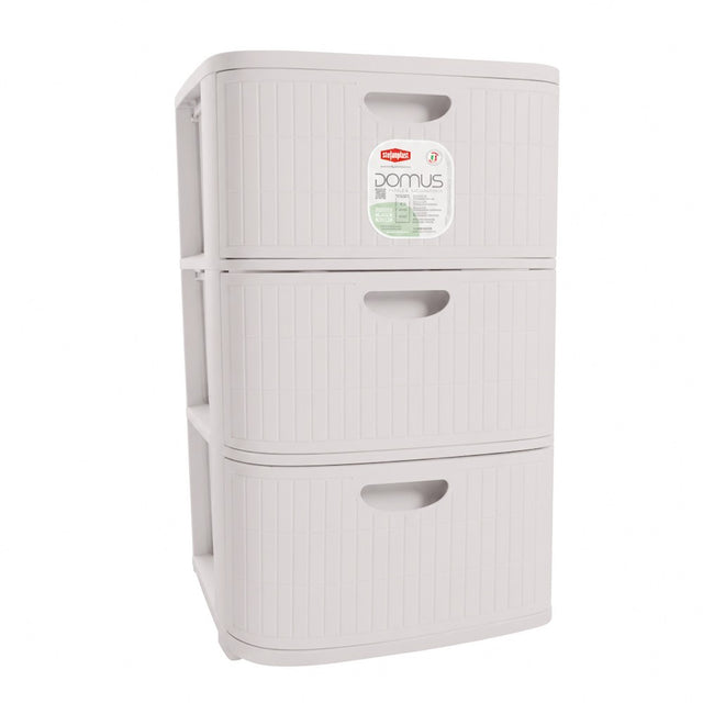 stefanplast cassettiera domus bianca 3 cassetti h60 ean 8003507906006
