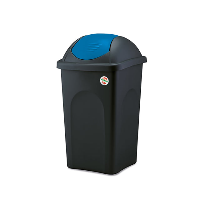 immagine-1-stefanplast-pattumiera-basculante-60lt-con-coperchio-blu-ean-8003507701564