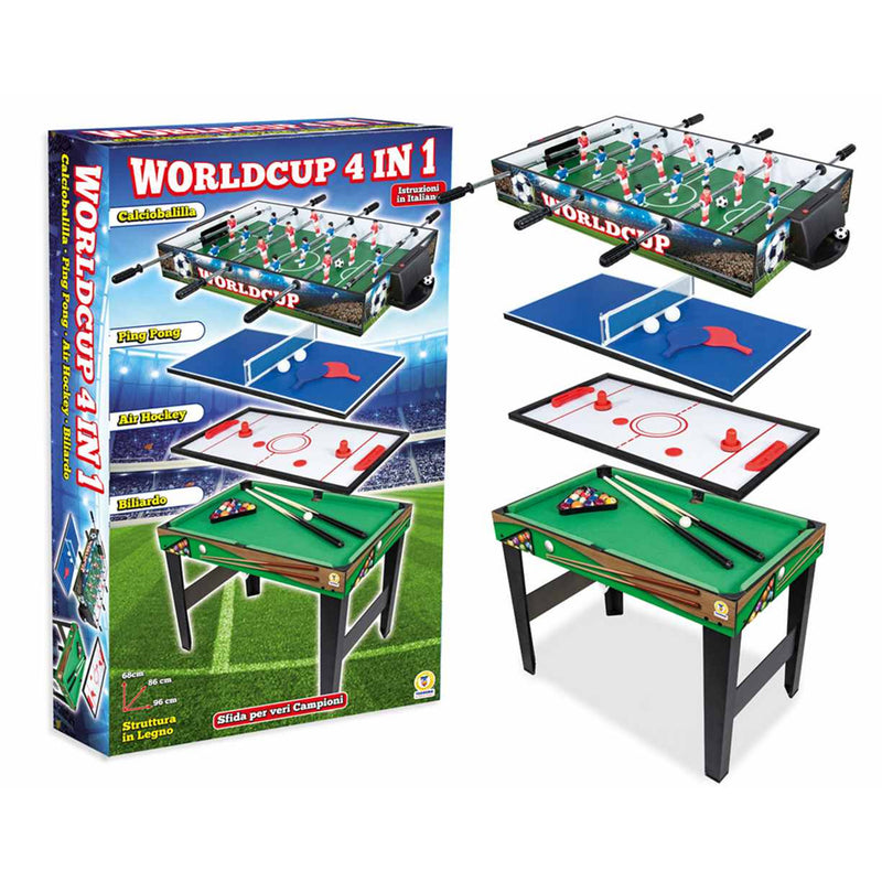 teorema tavolo da gioco 4 in 1 calcetto pingpong 96x86x68 ean 8017967673590
