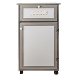 teti carrello da cucina teti con anta e ribalta tortora ean 8032749764211