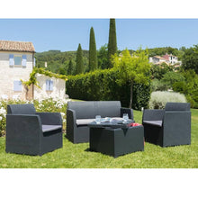 toomax set artemide 2 poltrone 1divano 1 tavolo antracite ean 8009371055239