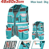 total gilet portautensili con 17 tasche portata 3 kg ean 6942210223647