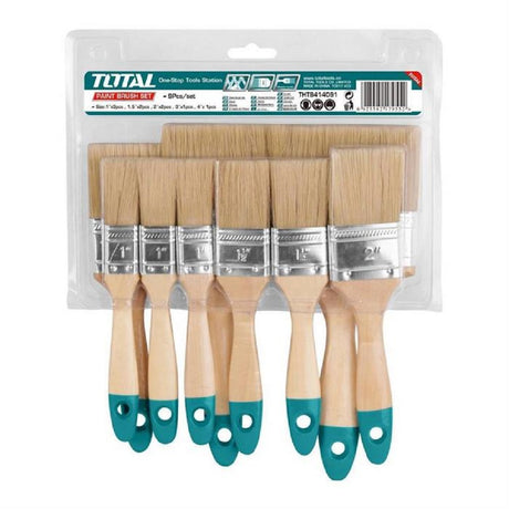 total pennelli pittura total manico di legno set 9 pz ean 6925582179552