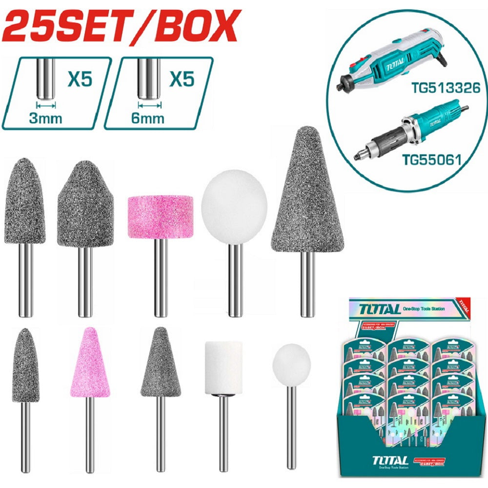 total set 10 mole abrasive miste per smerigliatrice e mini smerigliatrice ean 6941639874546