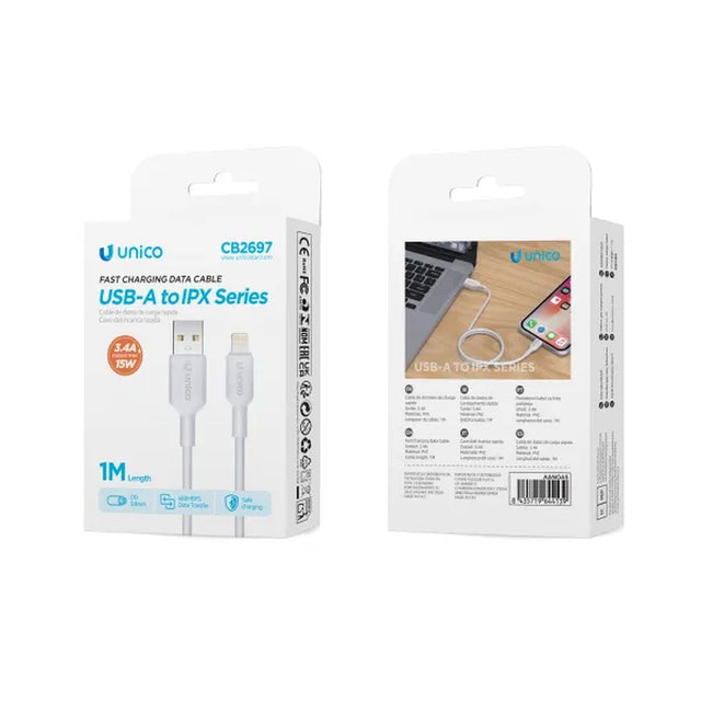 unico cavo usb a lightning 3 4 a 1 mt ean 8435719644139