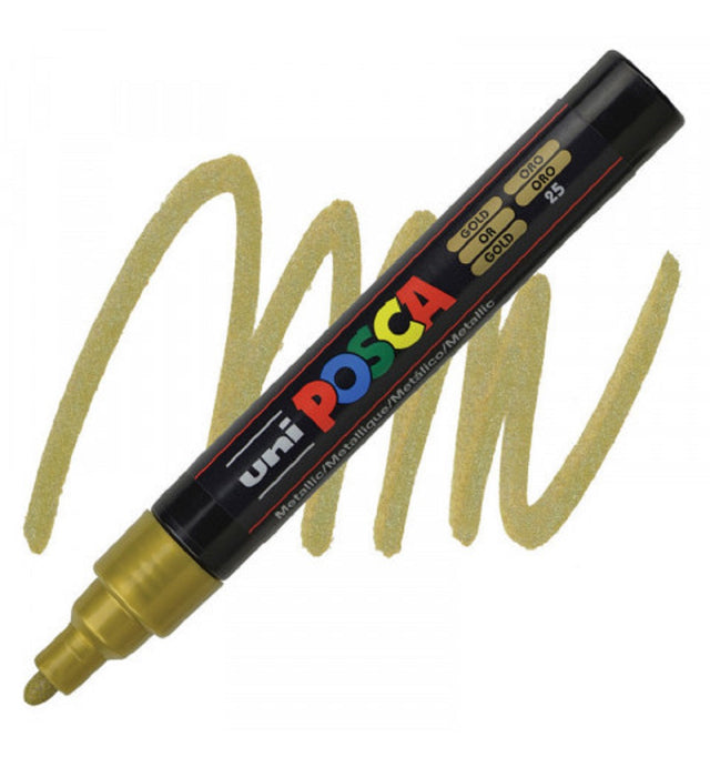 uniposca marcatore uni posca punta media oro ean 4902778916261