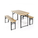 verdelook set birreria tavolo e 2 panche da esterno in legno ean 8004944023608