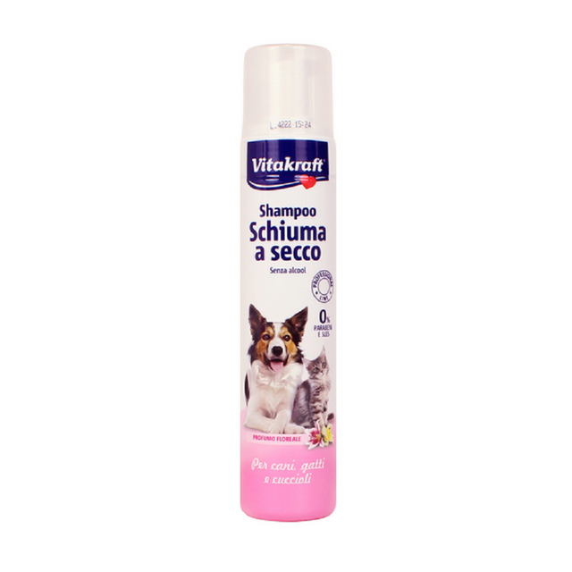 vitakraft shampoo a secco vitakraft 200 ml cani e gatti ean 8007229001117