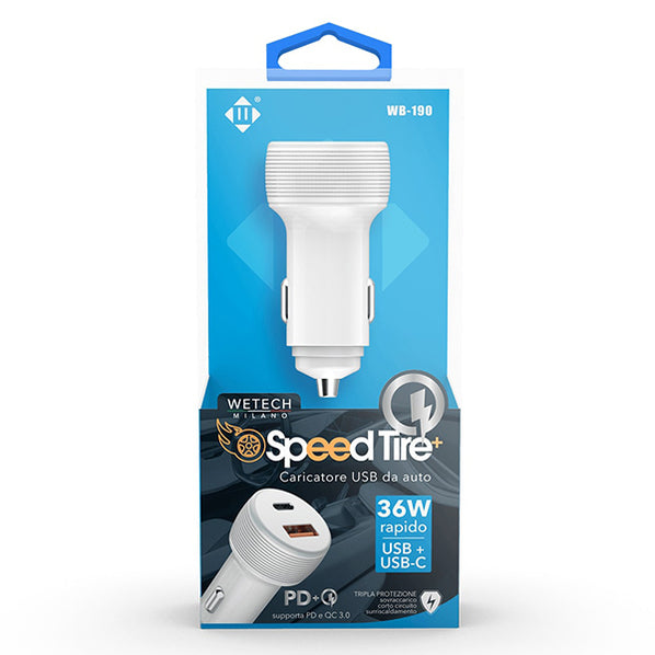 immagine-1-wetech-adattatore-auto-usb-type-c-1818w-wetech-wb190-ean-8033065772188