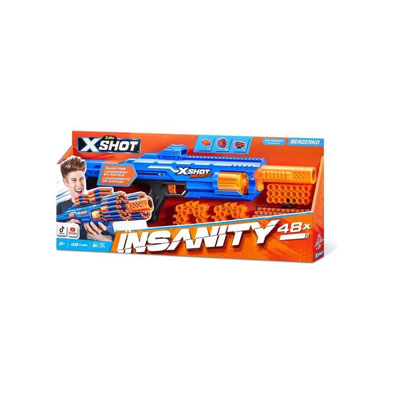 zuru x shot insanity blaster berzerko 48 dardi ean 4894680027664