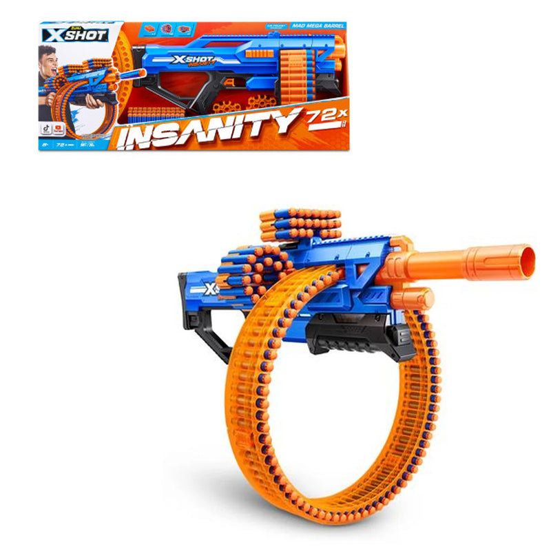 zuru x shot insanity mad mega barrel 72d ean 4894680027398