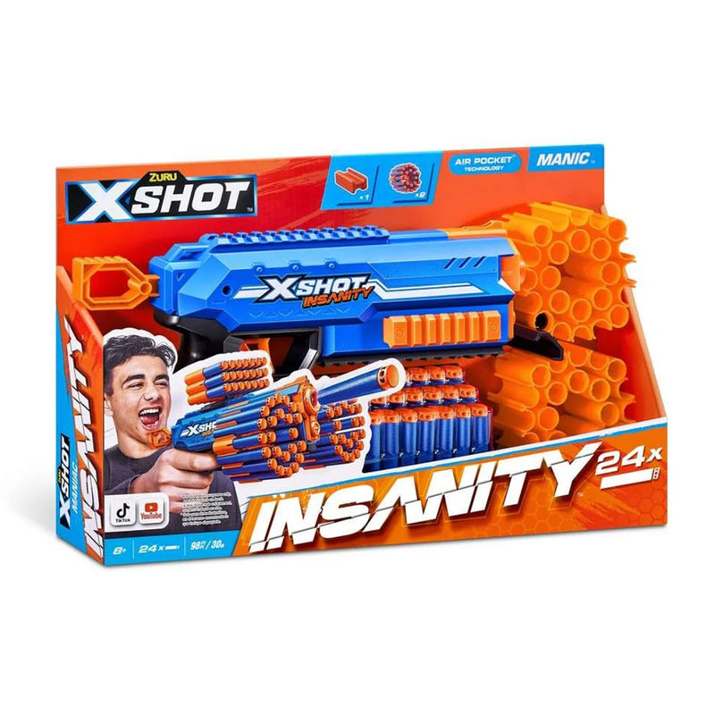 zuru x shot insanity manico 24 dardi ean 4894680027008