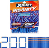 zuru x shot insanity munizioni kit di ricarica 200 dardi ean 4894680028128