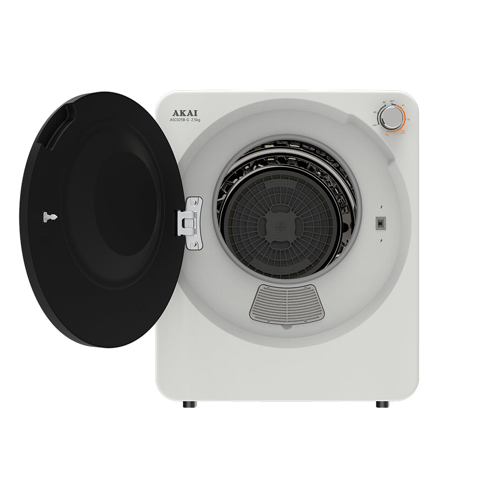 akai asciugatrice mini 25kg condensazione akai asc025b ean 8052595950842