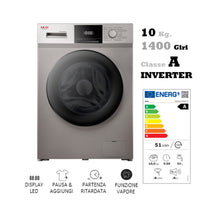 akai lavatrice aqua101400 silver vap cla ean 8056746666347