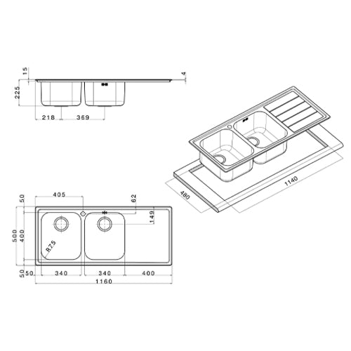 immagine-2-apell-lavello-apell-oceano-116x50-sgocciolatoio-dx-ean-8053369628950