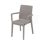 areta sedia con braccioli resina dafne rattan tortora ean 8008651023432