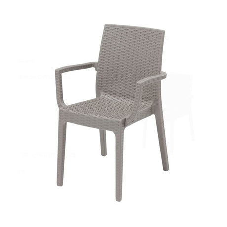 areta sedia con braccioli resina dafne rattan tortora ean 8008651023432