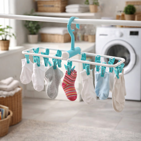 beca stendino pieghevole 12 pinze 38x10 cm ean 8056684773374