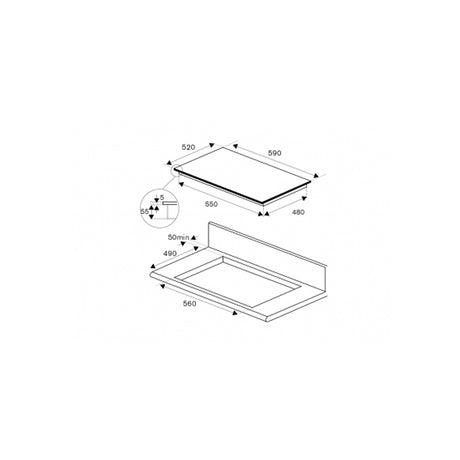 bertazzoni la germania piano induzione 60cm 4 piastre bridge ean 8057971100224