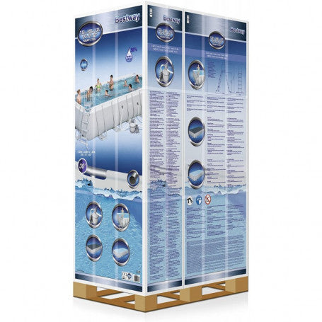 bestway set piscina power steel rettangolare 732x366x132cm ean 6941607328729
