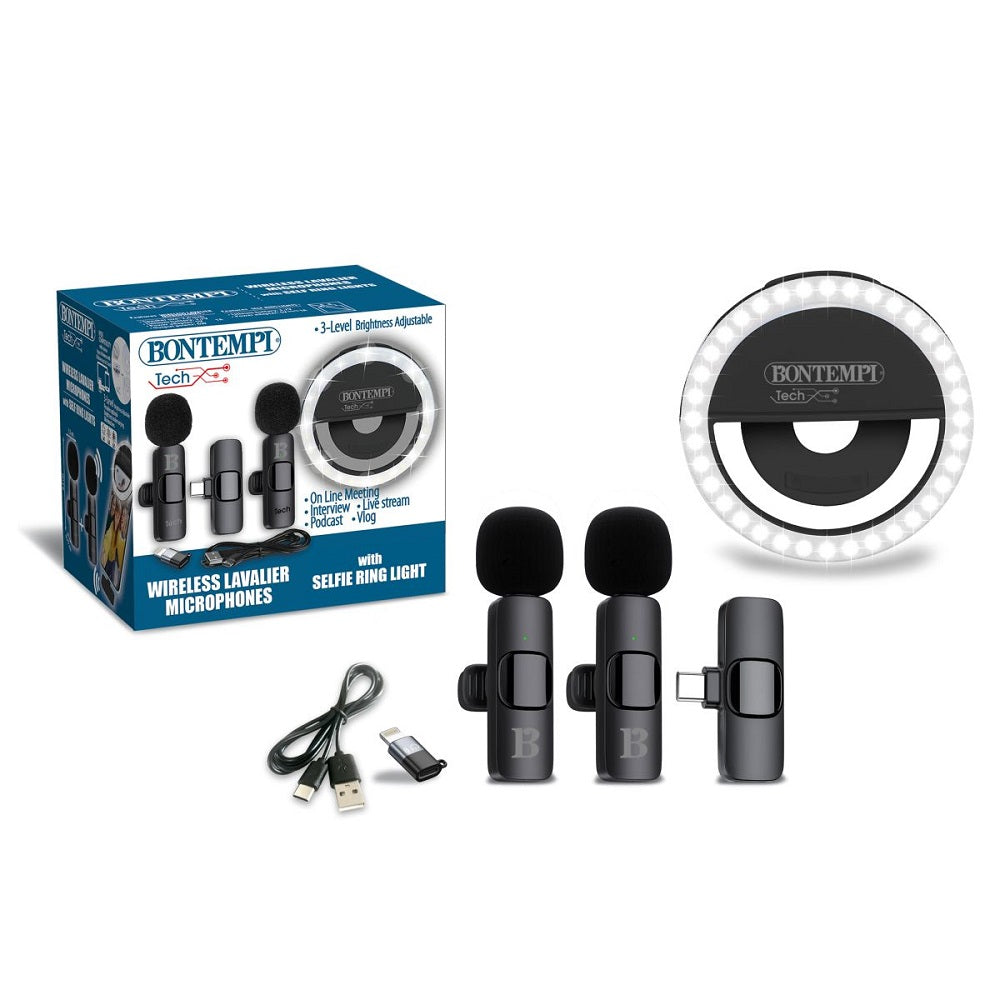 bontempi kit bontempi doppio microfono wireless luce ean 0047663367538