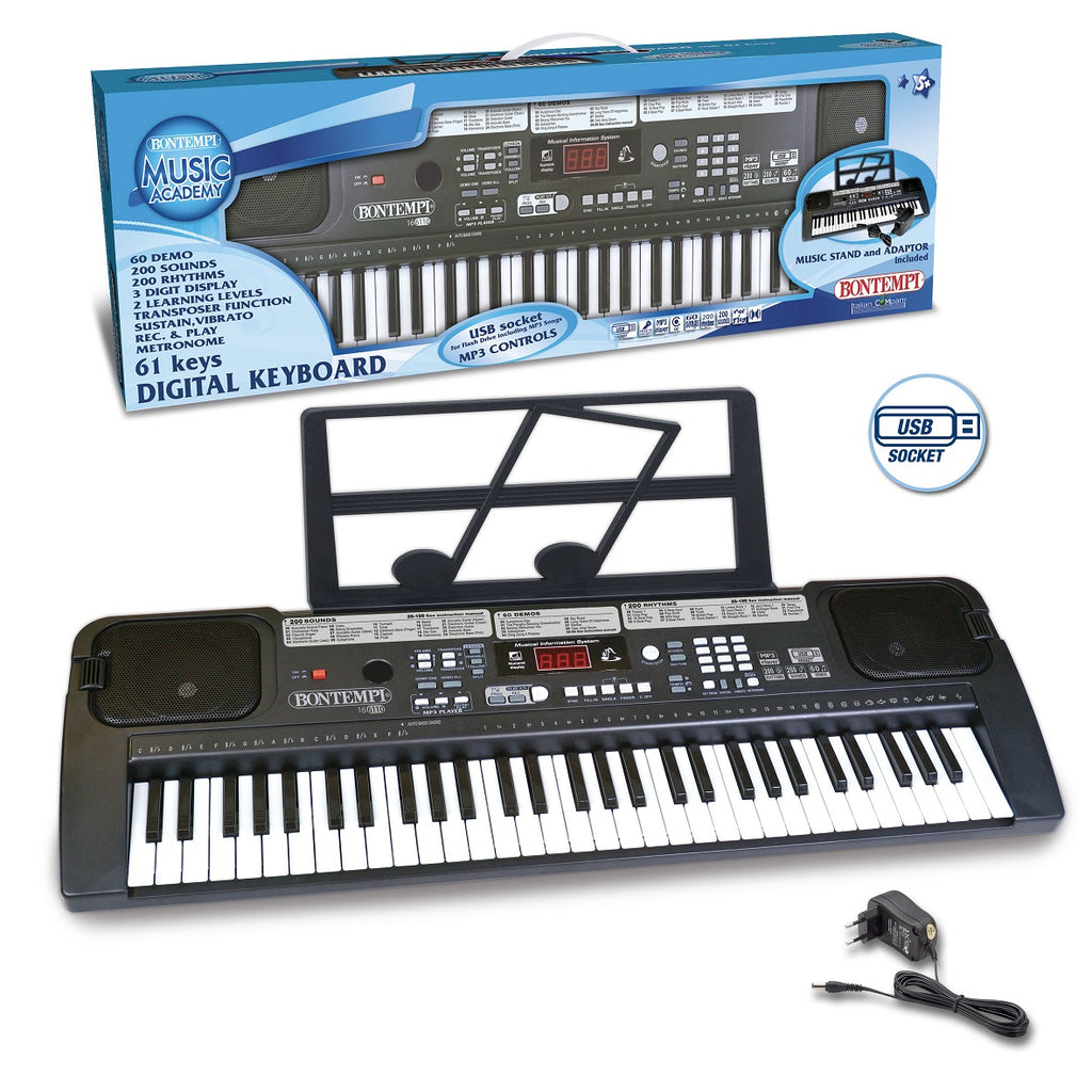 Tastiera Digitale Bontempi HarmonyKeys - 61 Tasti, USB, Adattatore Di Rete, 860x295x90 Mm - Foto 6