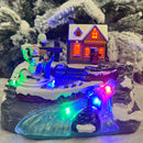 christmas collection casa con lago con movimento e luce assortito ean 8053482251813