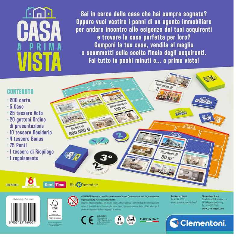 clementoni casa a prima vista gioco da tavolo clementoni ean 8005125169054