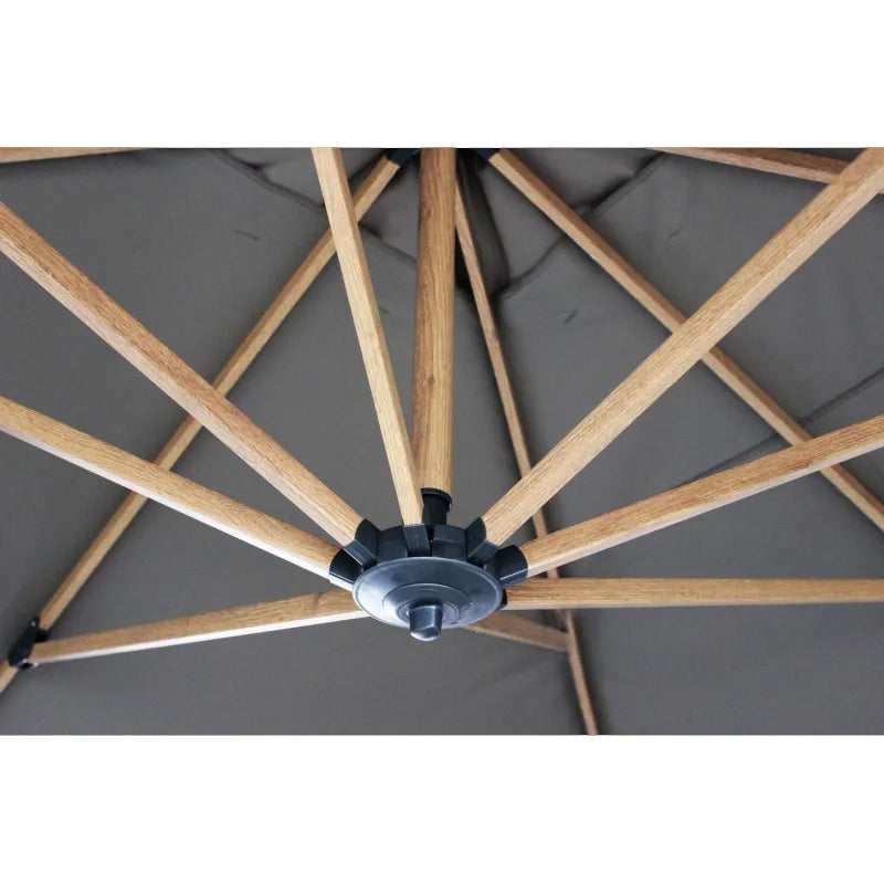 cosma ombrellone mendel effetto legno taupe 3x3 ean 8057635313700
