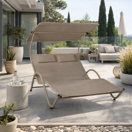 coveri lettino lounge 2 posti tortora 200x145x135 cm ean 8024972151371