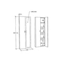 ctf scarpiera mirror con specchio 695x17x182 ean 8058333537290