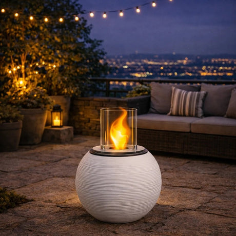 divina fire braciere bioetanolo da terra botticelli bianco ean 8056157806141