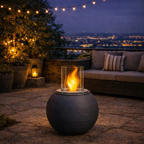 divina fire braciere bioetanolo da terra botticelli ghisa grigio ean 8056157806134