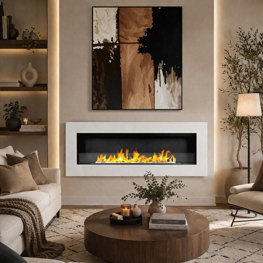 divina fire camino bioetanolo da parete siena 120 bianco ean 8055829980448