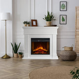divina fire camino elettrico da terra cambridge legno bianco ean 8056157804789