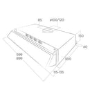 elica cappa estraibile elica cm 90 ean 8020283047662