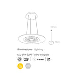 fan europe lighting lampadario eternity led ean 8031440365420