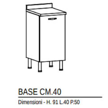 formula 1 base cucina federica 40 cm olmo ean 9972015080739