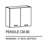 formula 1 pensile cucina federica 80 cm olmo ean 9972015080784
