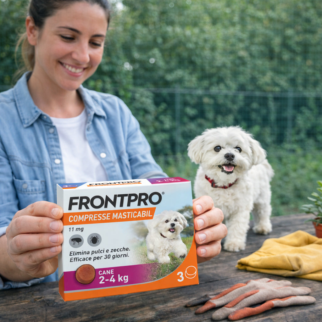 frontline antiparassitario frontline frontpro cani 2 4 kg 3 compresse ean 4064951003752