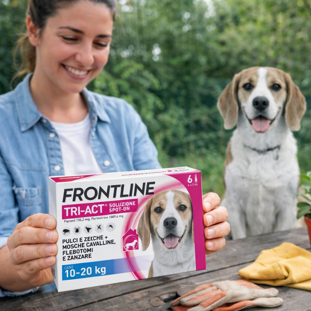 frontline antiparassitario frontline tri act spot on cani 10 20 kg 3 pipette ean 3661103046035