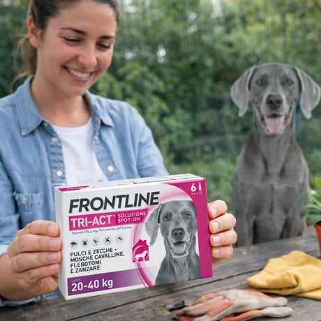 frontline antiparassitario frontline tri act spot on cani 20 40 kg 3 pipette ean 3661103046042