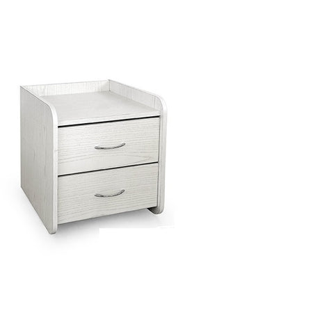 gicos comodino di legno bianco con 2 cassetti 40x40x40cm ean 8025569852992